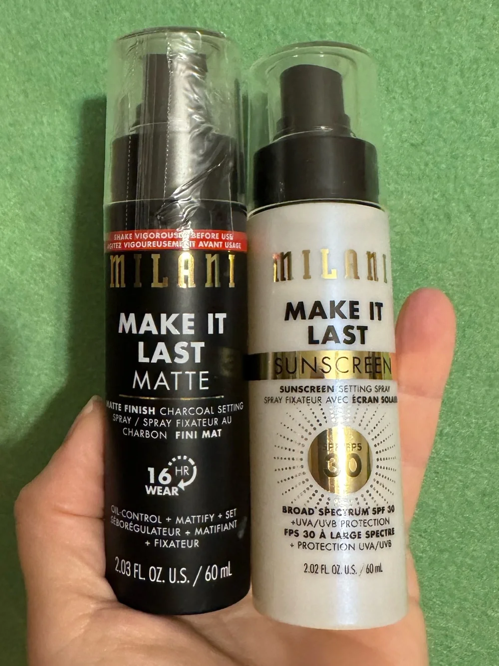 Set of Milani Setting Sprays